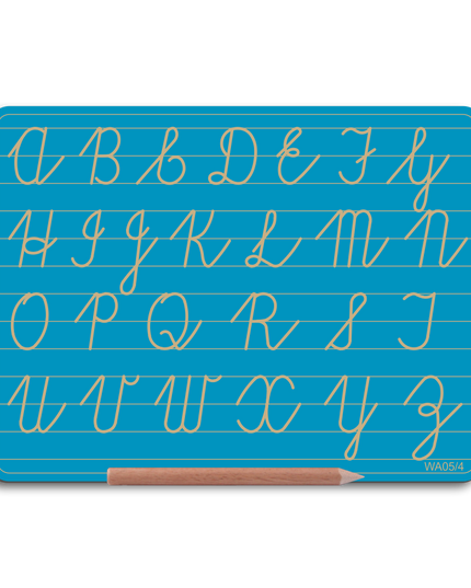 Write Right WA05/4 Alphabet Board Cursive Capital