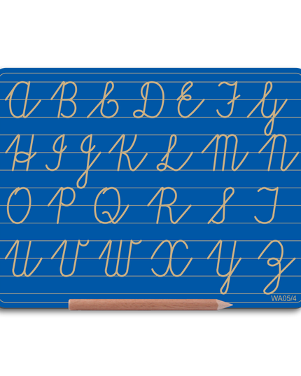 Write Right WA05/4 Alphabet Board Cursive Capital