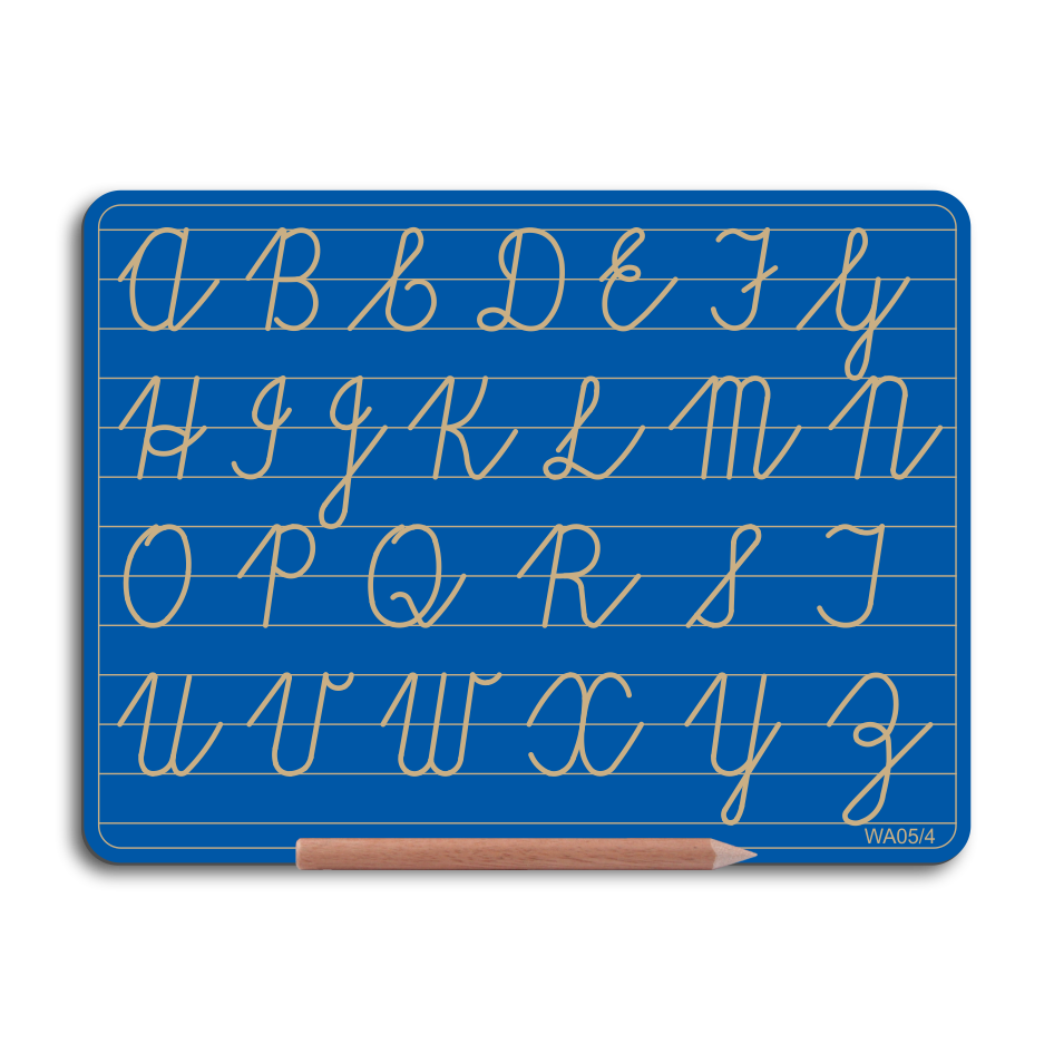 Write Right WA05/4 Alphabet Board Cursive Capital