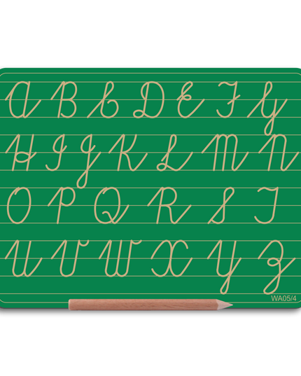Write Right WA05/4 Alphabet Board Cursive Capital