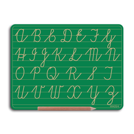 Write Right WA05/4 Alphabet Board Cursive Capital