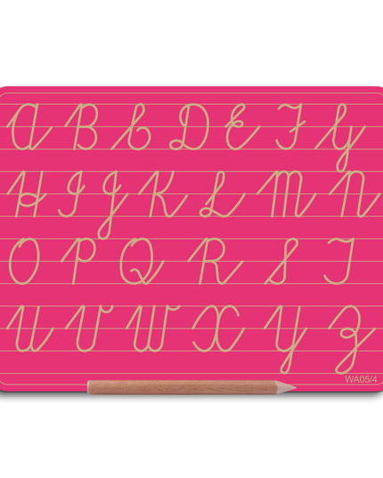 Write Right WA05/4 Alphabet Board Cursive Capital