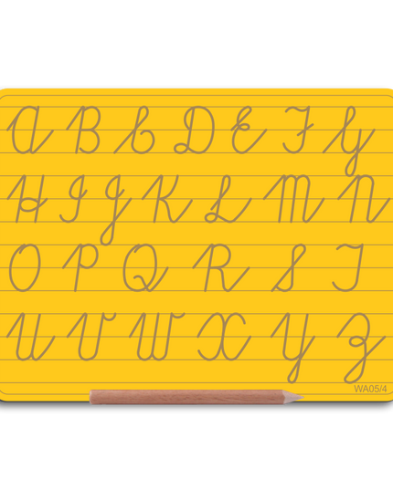 Write Right WA05/4 Alphabet Board Cursive Capital