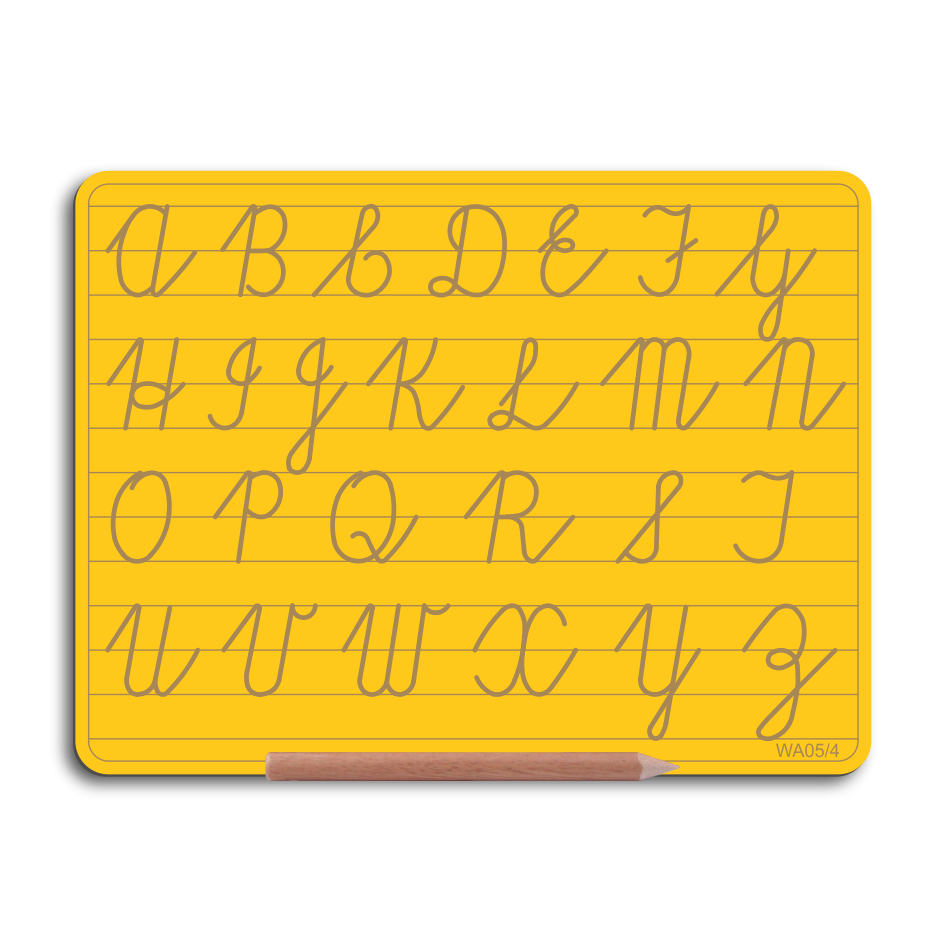 Write Right WA05/4 Alphabet Board Cursive Capital