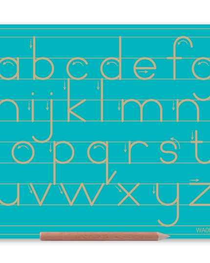 Wooden Alphabet Board - Lowercase - Alt Print