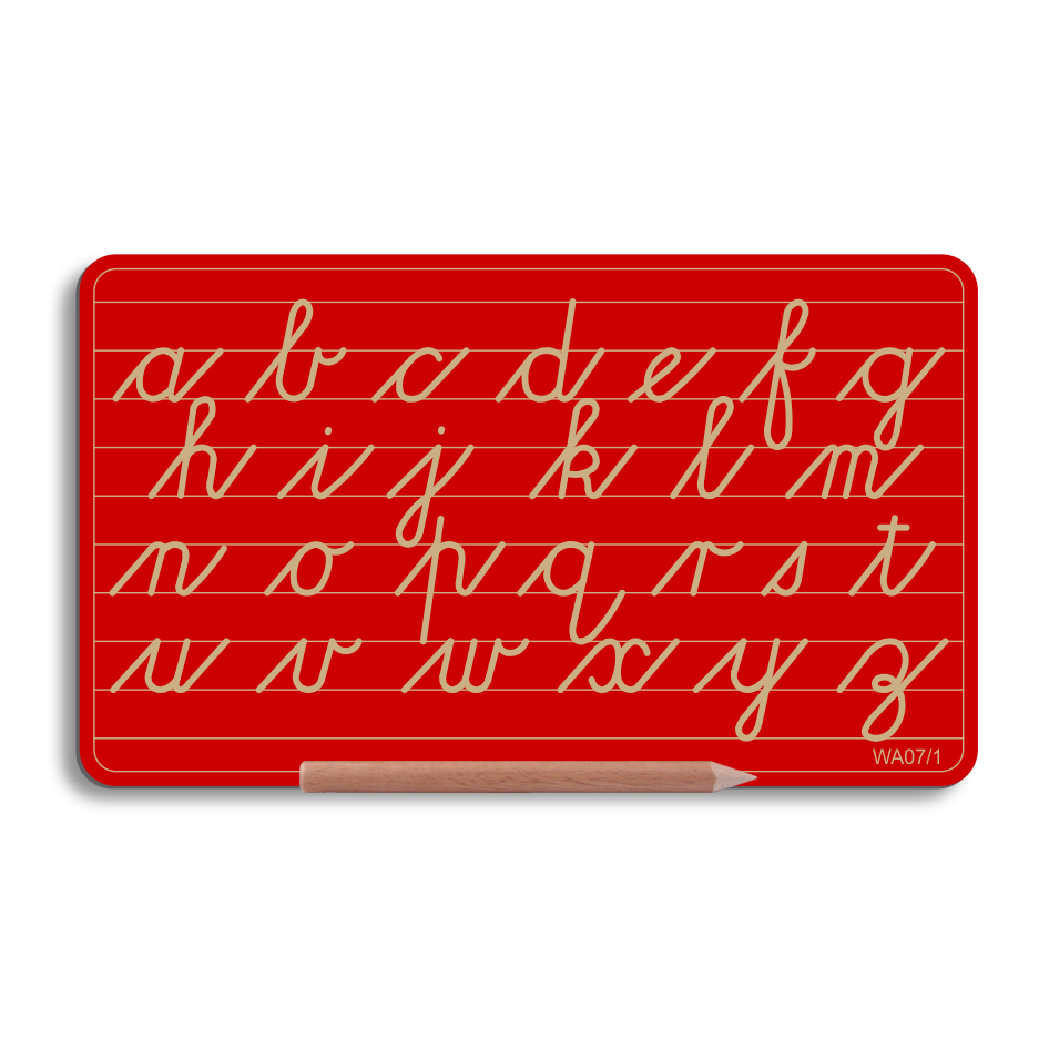 Write Right Alphabet Board Cursive Lower Case 2 line spacing