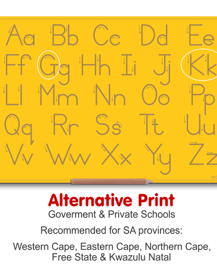 Wooden Alphabet Combo Boards - Capital and Lowercase letters