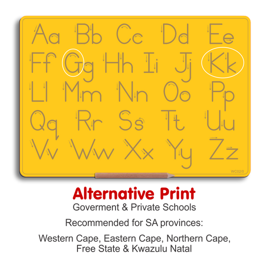 Wooden Alphabet Combo Boards - Capital and Lowercase letters