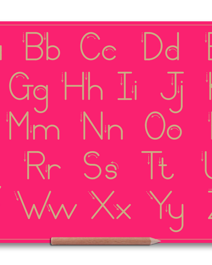 Wooden Alphabet Combo Boards - Capital and Lowercase letters