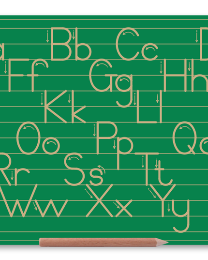 Wooden Alphabet Combo Boards - Capital and Lowercase letters