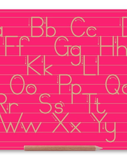 Wooden Alphabet Combo Boards - Capital and Lowercase letters