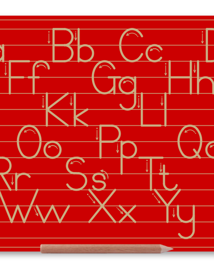 Wooden Alphabet Combo Boards - Capital and Lowercase letters