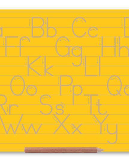 Wooden Alphabet Combo Boards - Capital and Lowercase letters