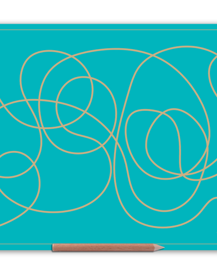 Wooden Big Doodle Board for eye tracking