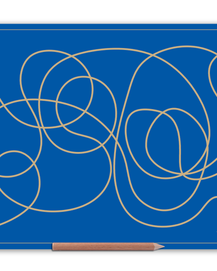 Wooden Big Doodle Board for eye tracking