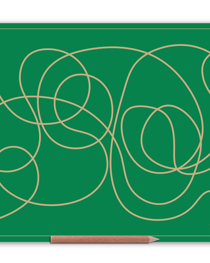 Wooden Big Doodle Board for eye tracking