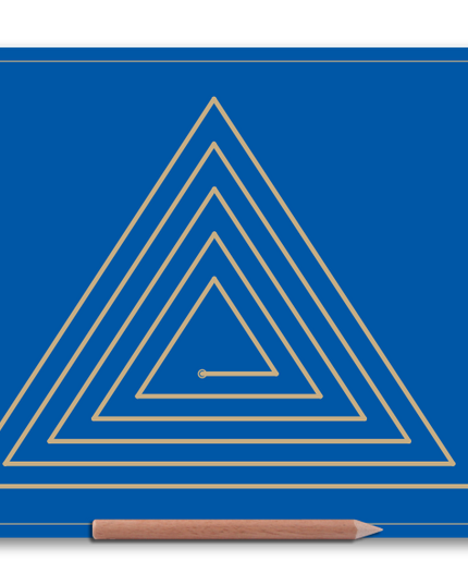 Wooden Triangle Doodle Board for Midline crossing