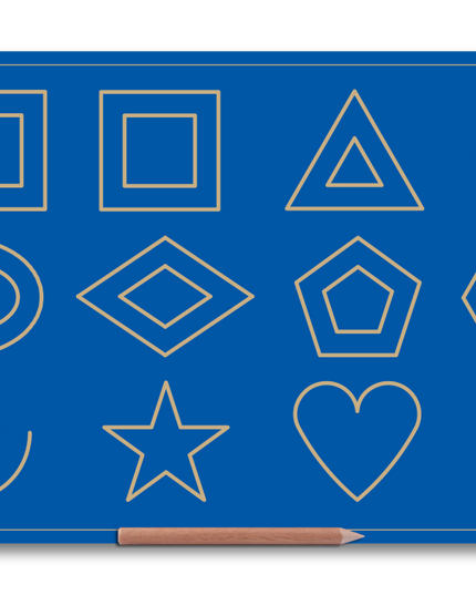 Wooden Big Shapes Board