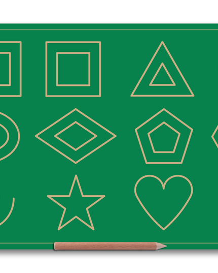 Wooden Big Shapes Board