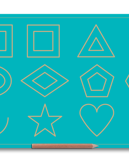 Wooden Big Shapes Board