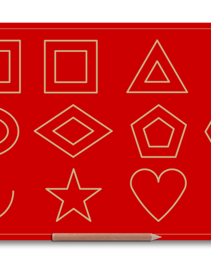 Wooden Big Shapes Board