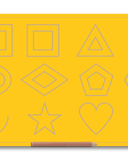 Wooden Big Shapes Board