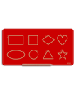 Red / Rectangle-Square-Diamond-Heart-Oval-Circle-Triangle-Star