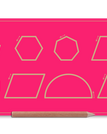 Pink / Pentagon-Hexagon-Rhombus-Heptagon-Octagon-Trapezium-Parallelogram-Semicircle