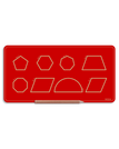 Red / Pentagon-Hexagon-Rhombus-Heptagon-Octagon-Trapezium-Parallelogram-Semicircle