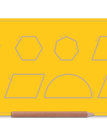 Yellow / Pentagon-Hexagon-Rhombus-Heptagon-Octagon-Trapezium-Parallelogram-Semicircle