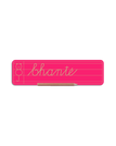 Pink / Cursive / With lines