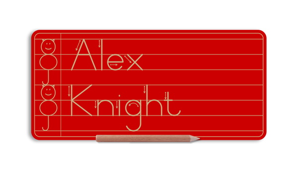 WriteRight My First Name & Surname board - Alt Print