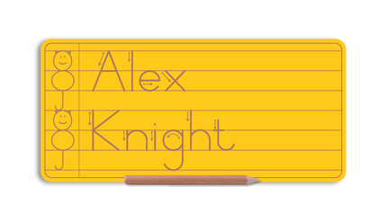 WriteRight My First Name & Surname board - Alt Print