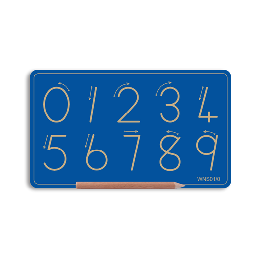 Wooden Number Board 0 to 9 in Std Print