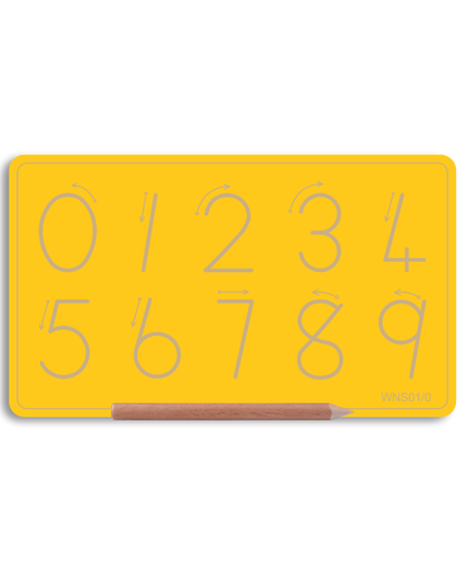 Wooden Number Board 0 to 9 in Std Print