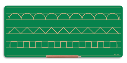 Wooden 3 Pattern Board