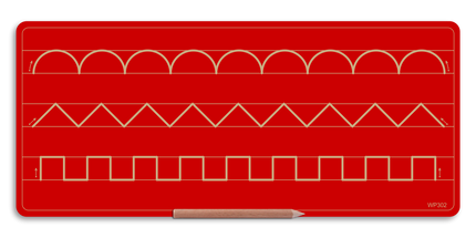 Wooden 3 Pattern Board