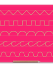 Medium / Zig Zag Castle Scallops Cursive C Humps / Pink