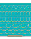 Medium / Zig Zag Cursive N | U | C | O / Aqua