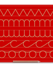 Medium / Zig Zag Cursive N | U | C | O / Red