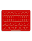 Medium / Zig Zag Cursive N | U | C | O / Red