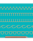 Aqua / Zig Zag Cursive n u c o