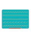 Aqua / Zig Zag Cursive n u c o