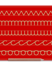 Red / Zig Zag Cursive n u c o