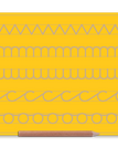 Yellow / Zig Zag Cursive n u c o