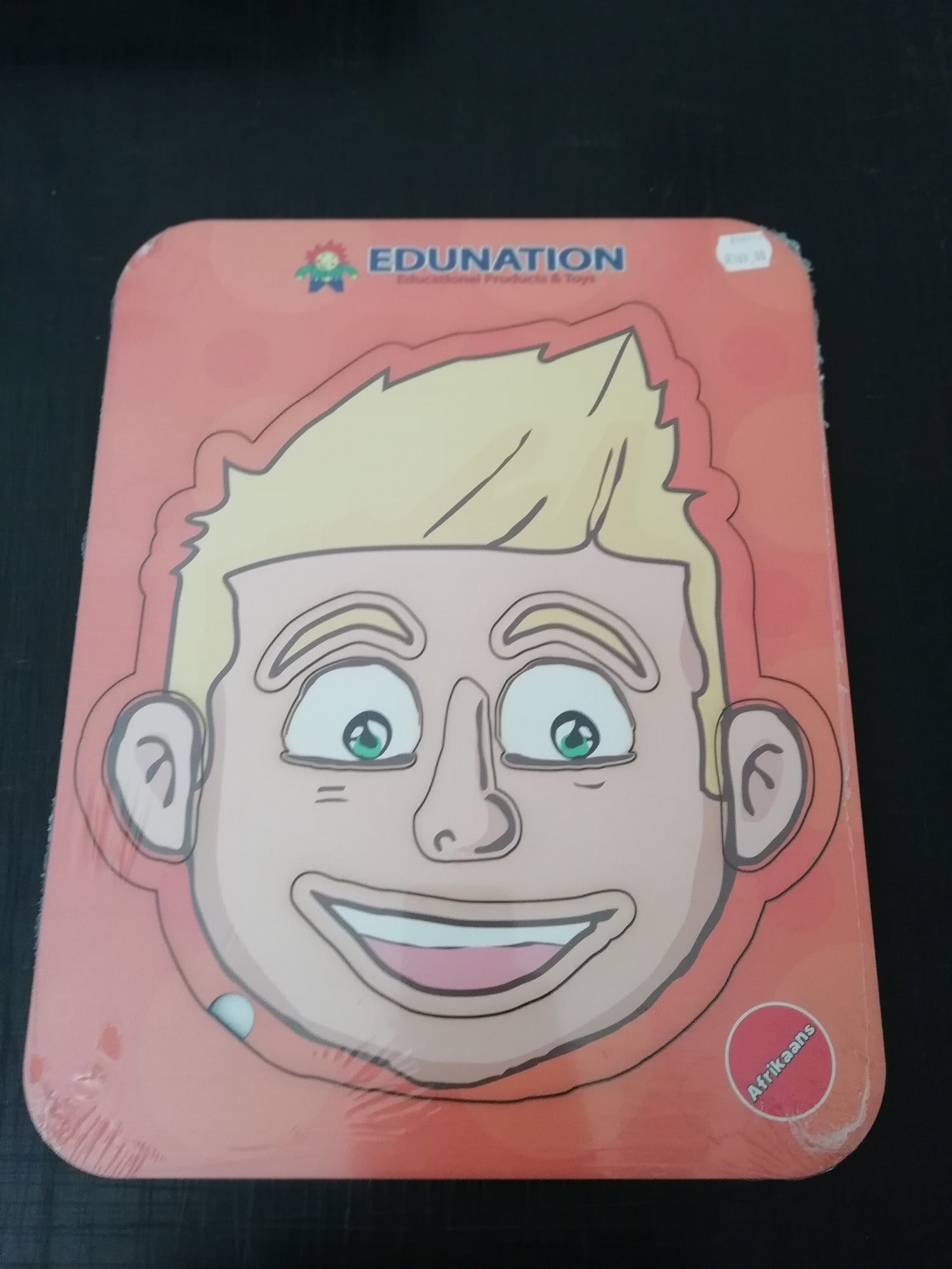 Wooden Puzzle Frame - Face Boy Afrikaans Edunation South Africa Body and Face Puzzles