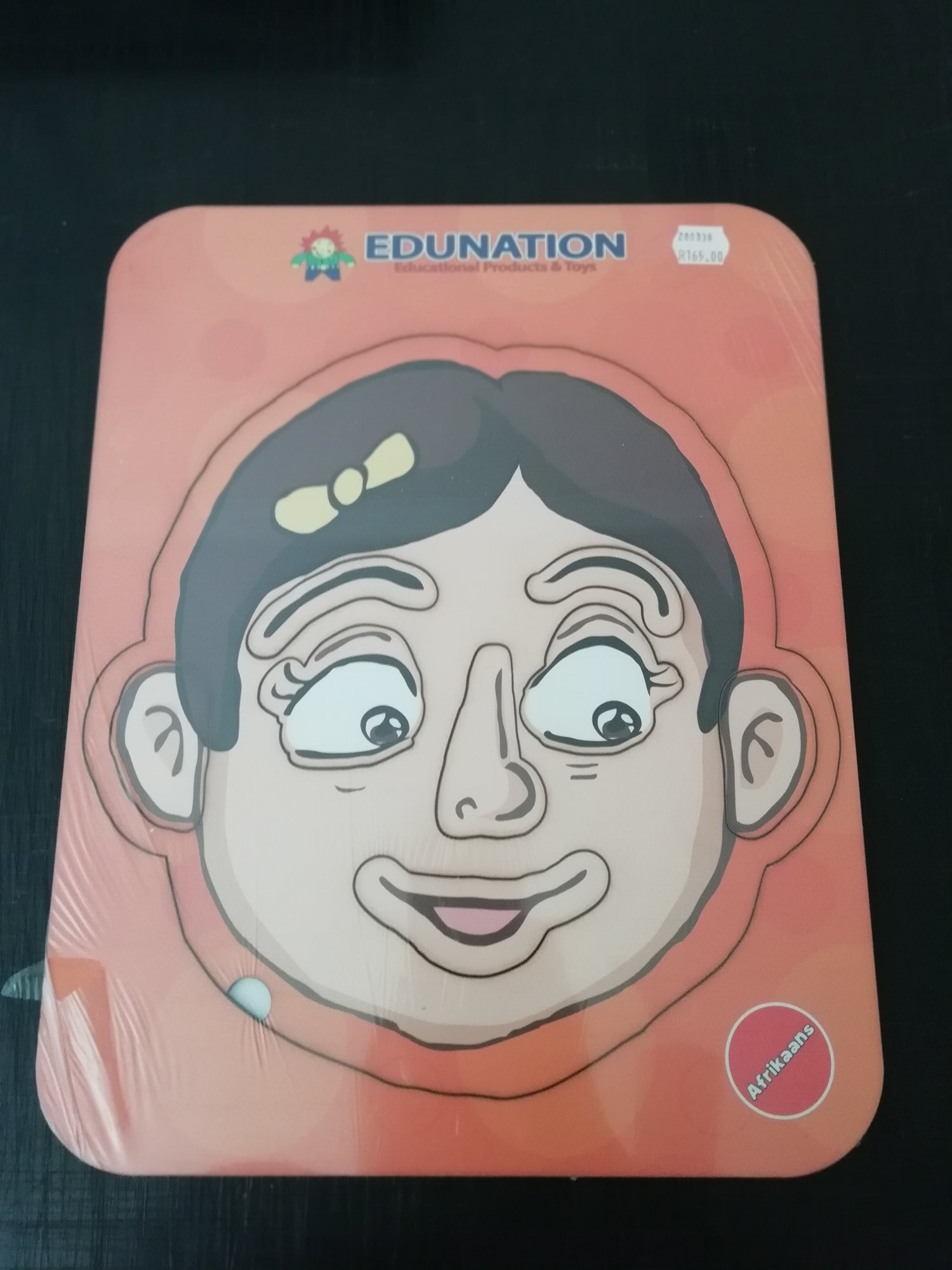 Wooden Puzzle Frame - Face Girl Afrikaans Edunation South Africa Body and Face Puzzles