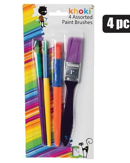 Artist Paint Brush Set 4 Piece Assorted