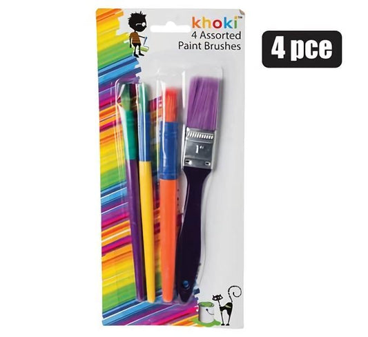 Artist Paint Brush Set 4 Piece Assorted
