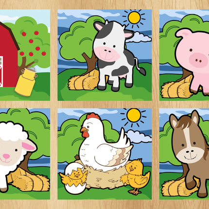 Puzzle Toddler - Farm Combo with 6 puzzles Edunation South Africa A3 Frame Puzzles
